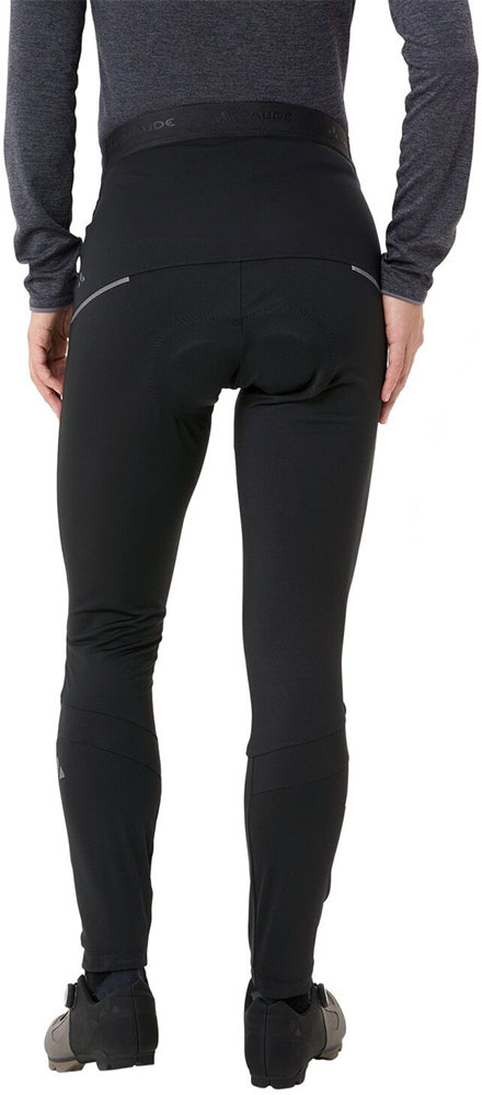 Matera Warm Tights II - Culote de ciclismo para mujer con badana, negro