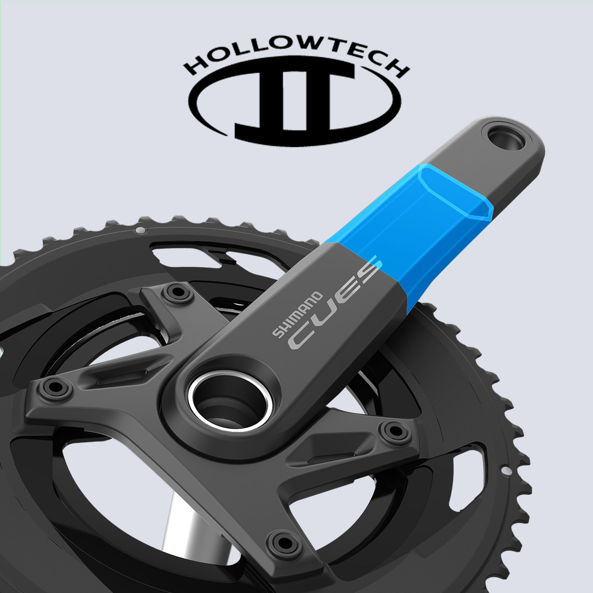 【tn0409】CUES FC-U6040-2 50-34t 172.5 Shimano CUES FC-U6040 9/10-speed Crank 50/34 Crank 2 x 10-speed