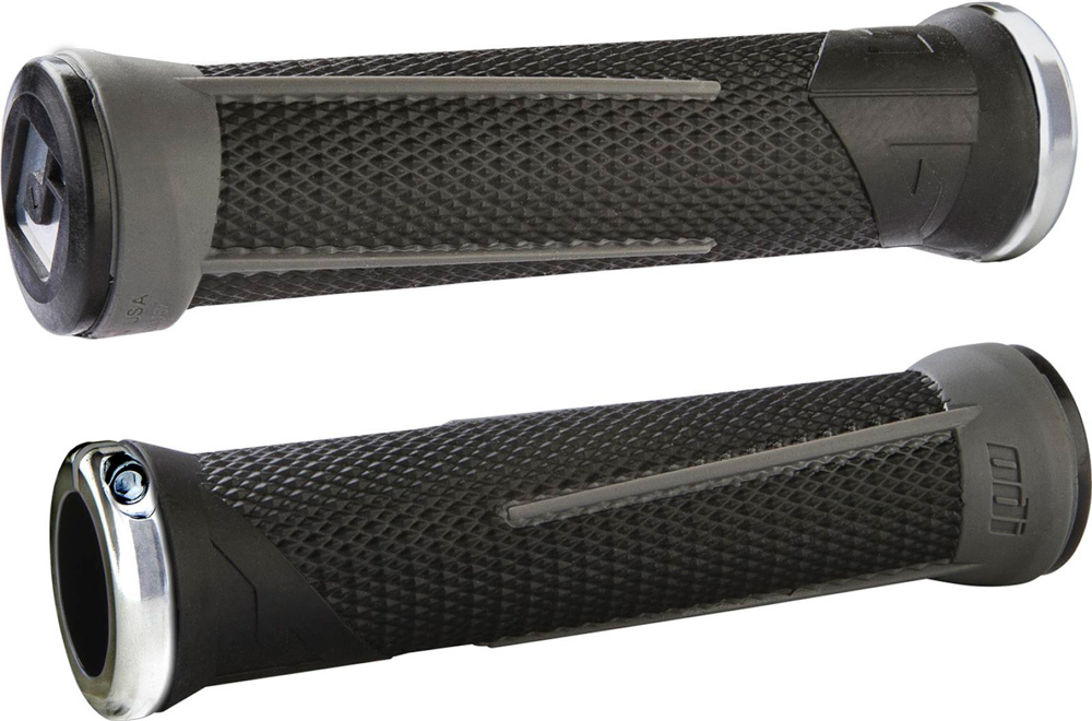 Poignées VTT ODI F-1 Dread Lock V2.1 - Noires - Lock-on - Paire - Neuves