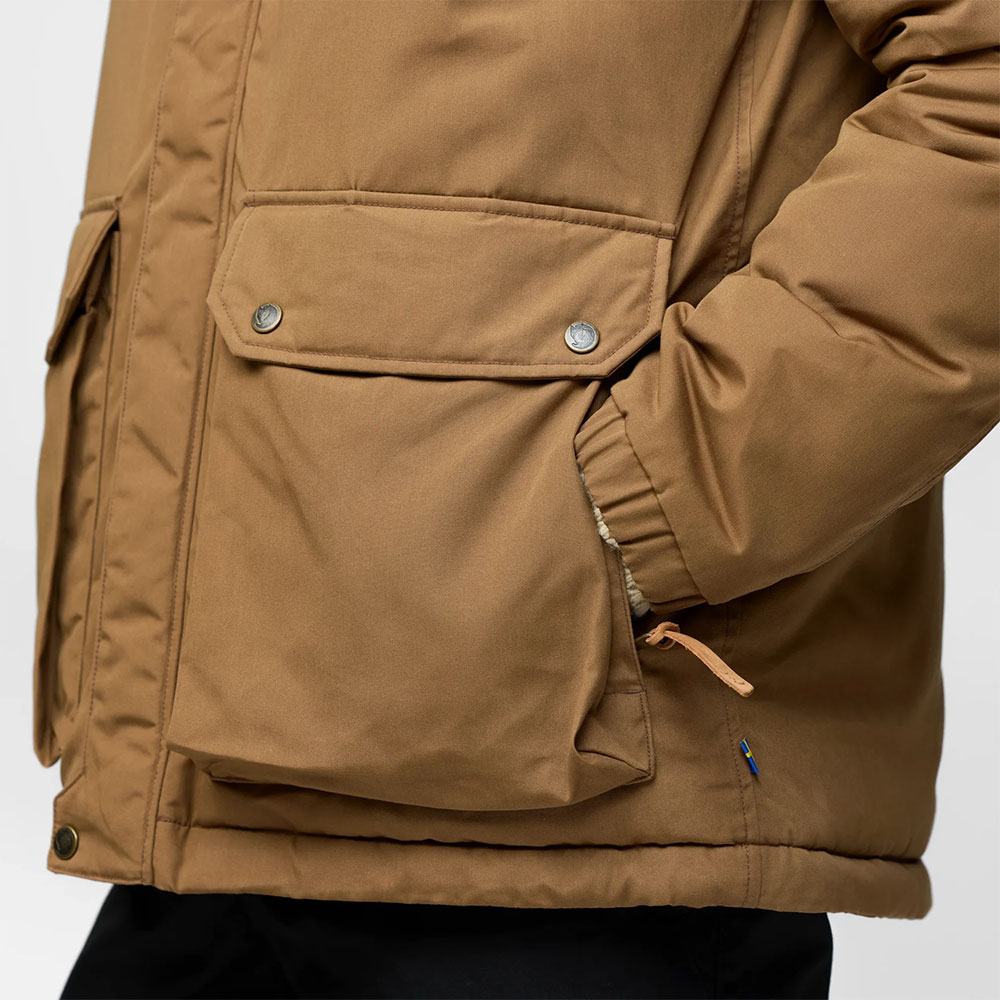 Övik Padded - Winterjacke Wood Brown