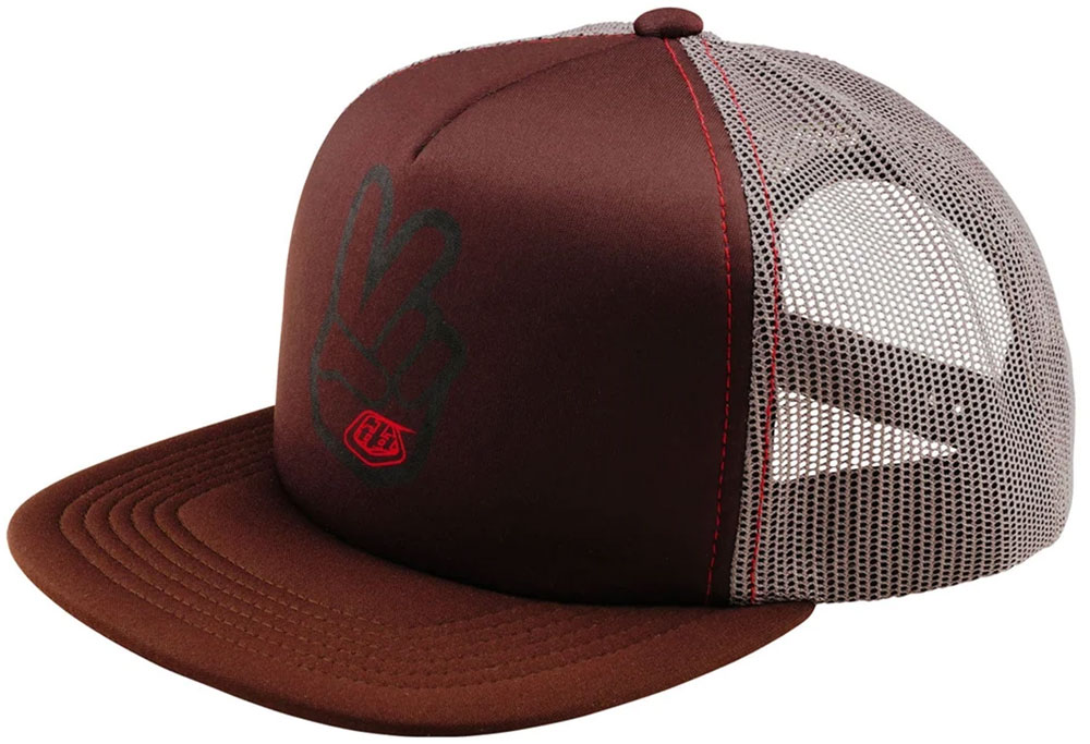 Trucker Snapback Peace Out - Gorra Chocolate
