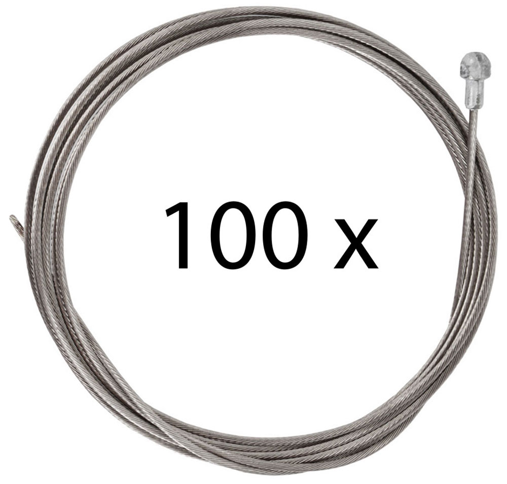 Cavo freno in acciaio per bici da corsa 1,6 mm x 2050 mm (confezione da 100)