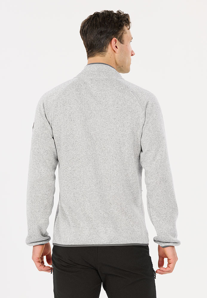 Wolven - Giacca in pile grigio chiaro melange
