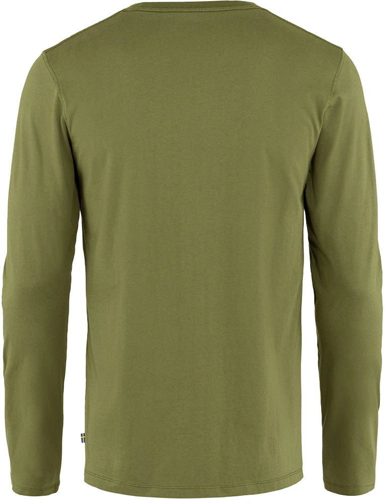 Camiseta de manga larga Forever Nature Badge - Caper Green