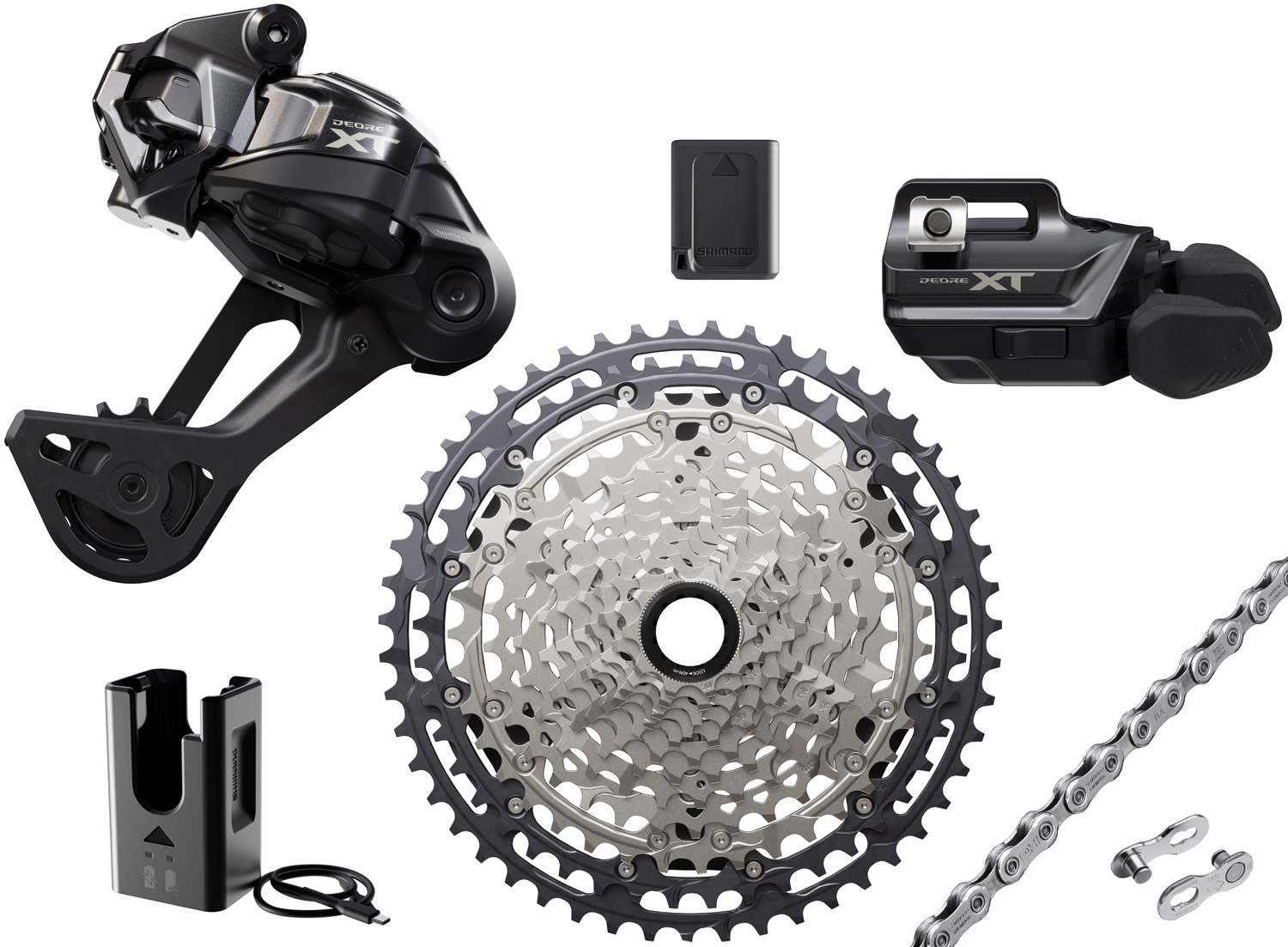 Shimano XT Di2 M8250-SGS 12-speed Upgrade Kit 10-51 I-Spec EV MTB