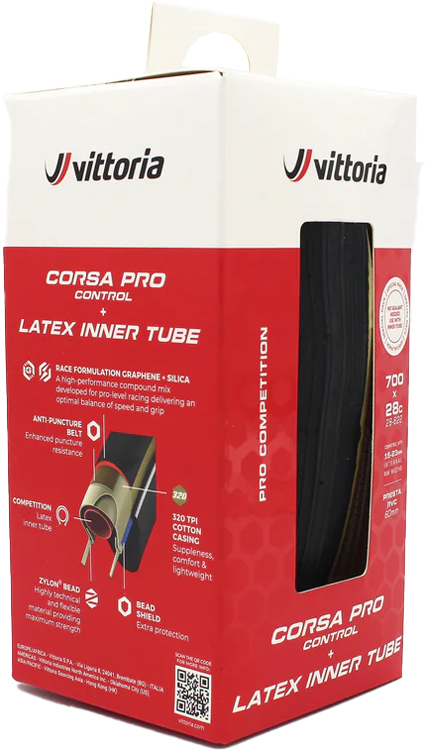Corsa Pro Control Tire&Tube-Set Faltreifen inkl. Latex-Schlauch
