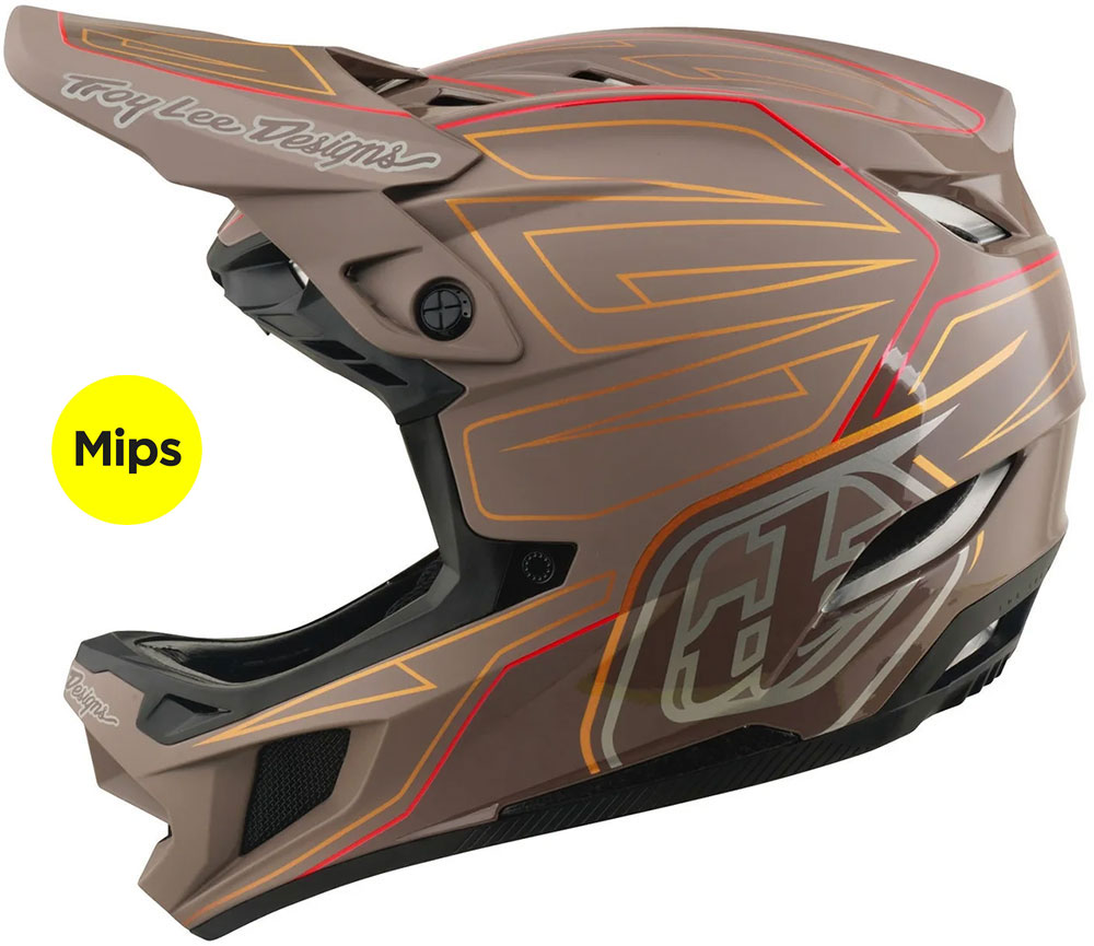 D4 Polyacrylite Shadow Pro - Fullface Helm Timber