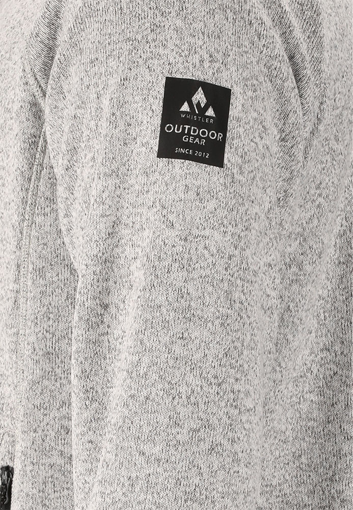 Wolven - Giacca in pile grigio chiaro melange