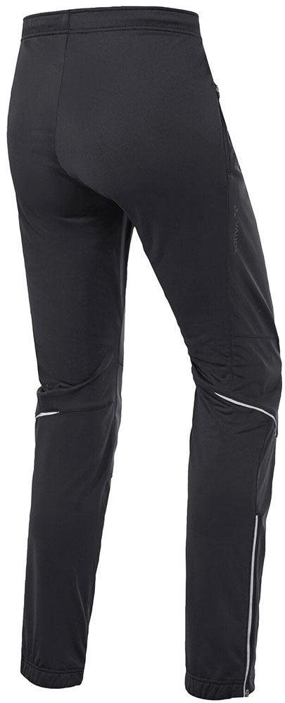 Wintry V - Pantalones softshell para mujer, negro/negro
