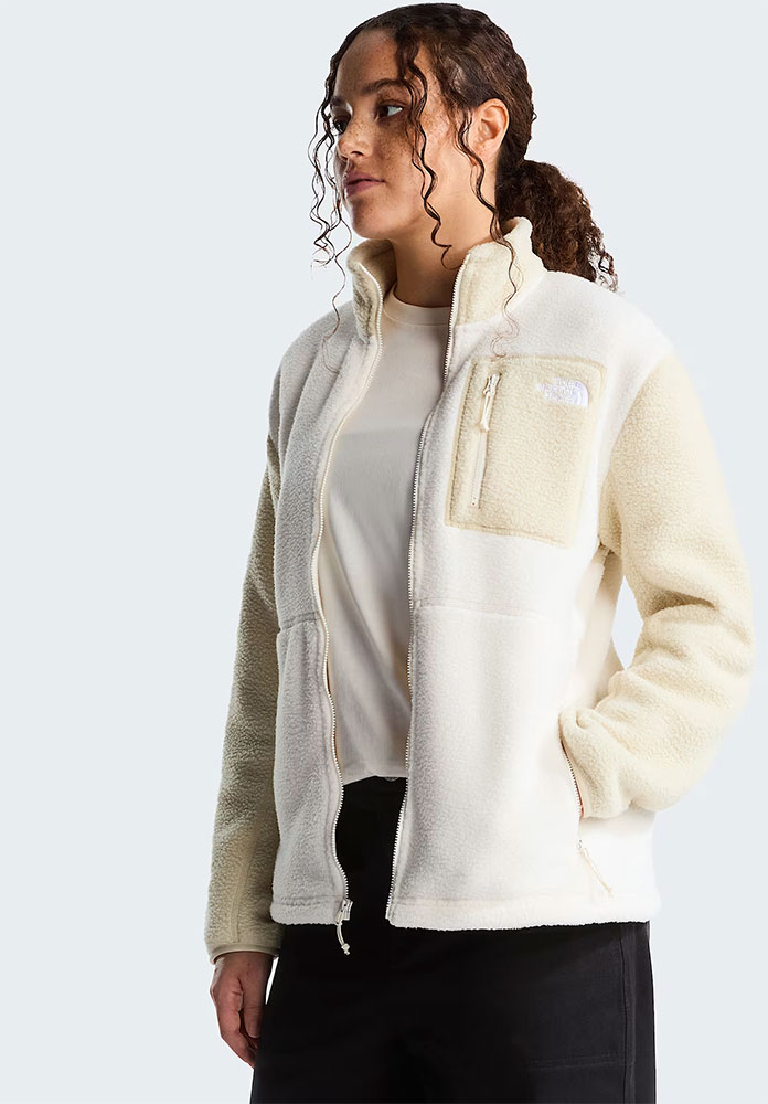 Yumiori Full Zip - Veste polaire pour femme, couleur White Dune