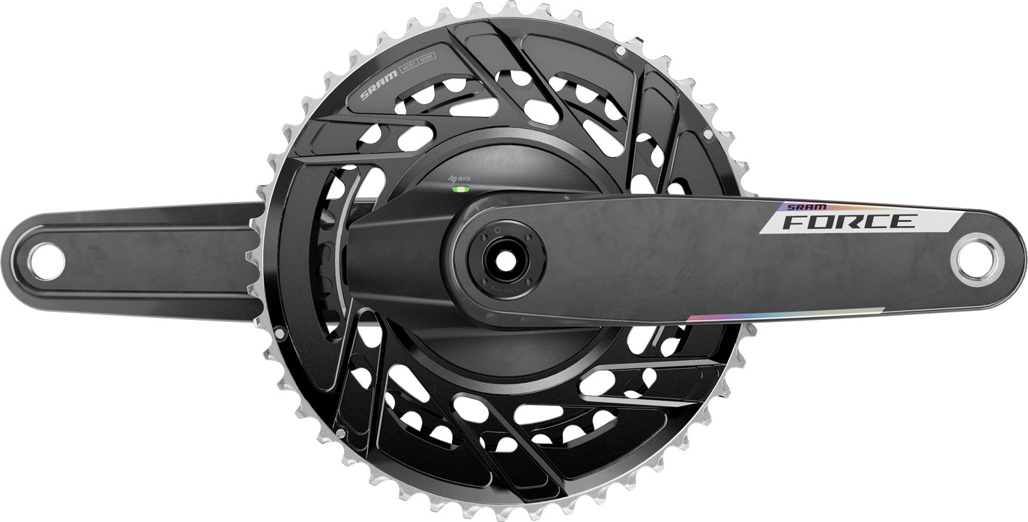 美品Sram Force Axs D1 パワーメーター 48/35T SRAM Force AXS Powermeter E1 DUB 2x12-speed Carbon Crank 48/35T