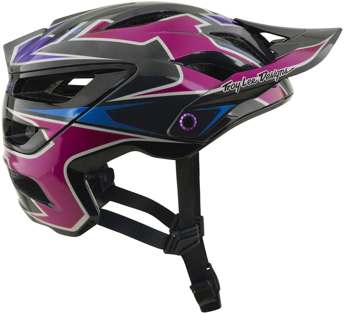 A3 Mips Mask - Casco da MTB Nero/Viola