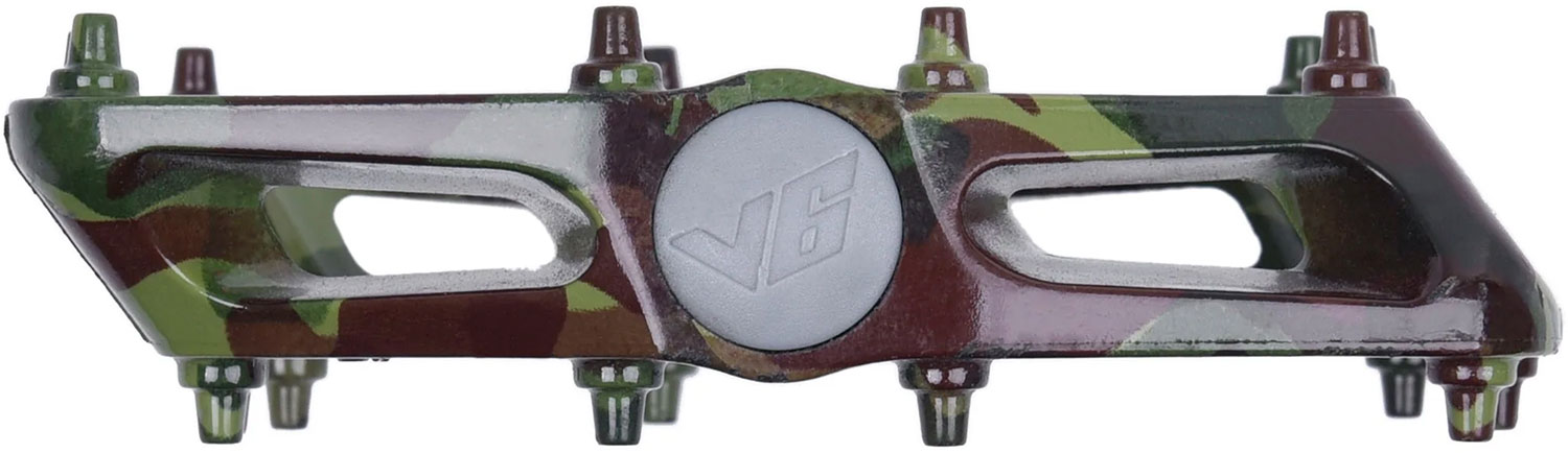 Pedales de plataforma V6 Green Camo