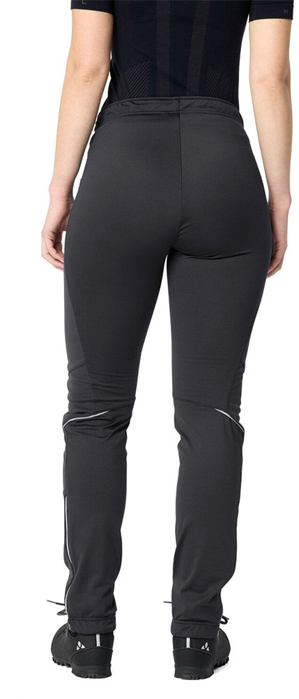 Wintry V - Pantalones softshell para mujer, negro/negro