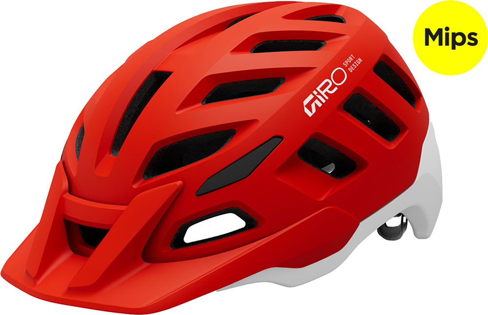 Radix Mips Matte Flame Red - MTB Helmet
