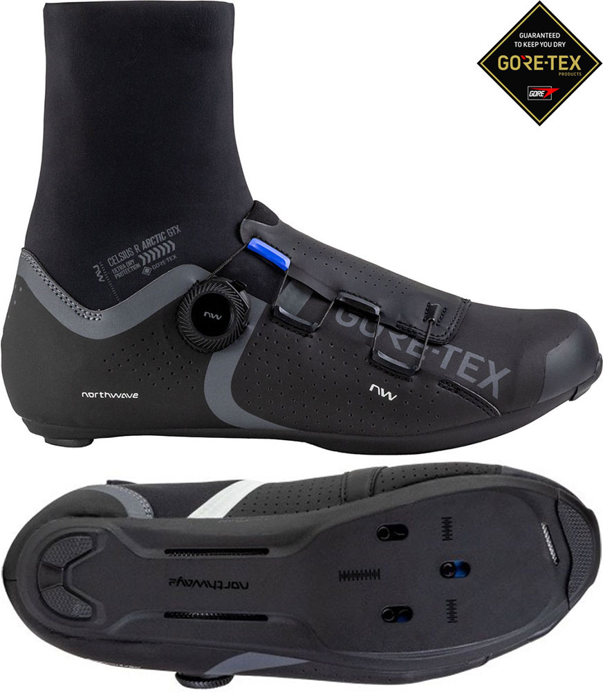 Celsius R Arctic GTX - Winter Rennradschuhe Black/Dark Grey