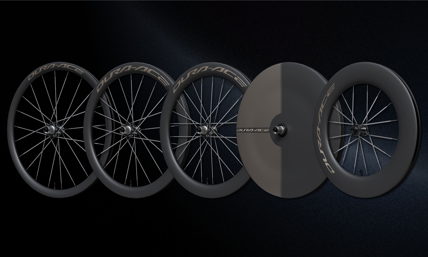 Roue arrière DURA ACE WH-R9370-D-TL 28" Center-Lock en carbone pour vélo de course