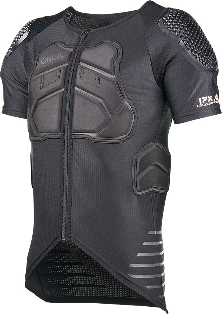 STV - Camiseta con protecciones, negra
