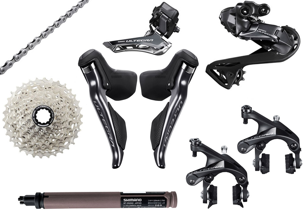 SHIMANO ULTEGRA Di2 まとめ売り Shimano ULTEGRA Di2 R8150 Kit de mise à niveau 2x12 vitesses Frein