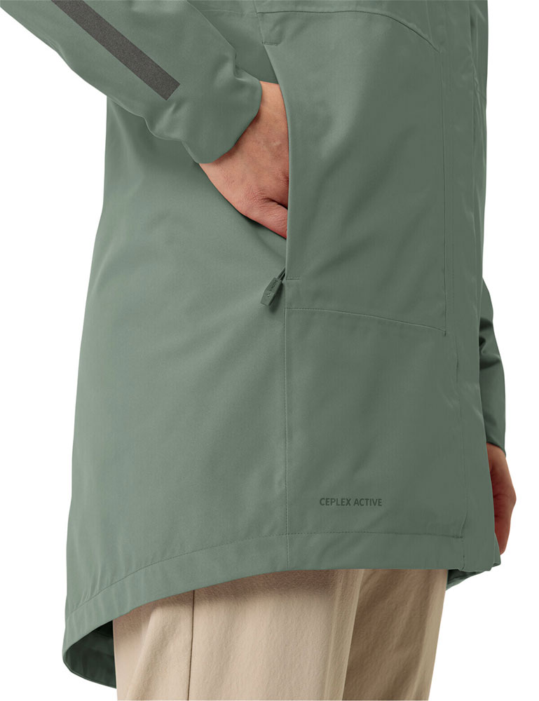 Cyclist Padded II - Cappotto da donna Agave