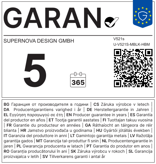 V521s HBM Seria U - E-Bike Reflektor