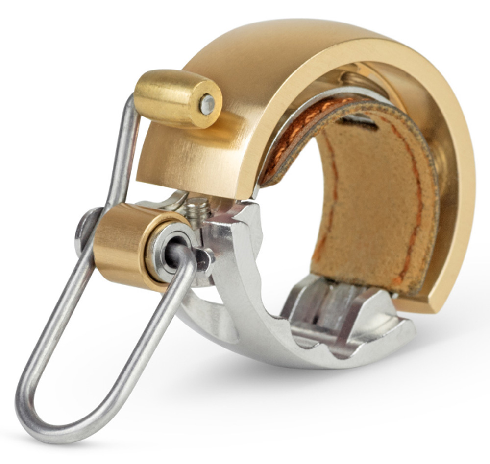 Sonnette De Vélo Knog Oi Classic - Laiton/alliage - Diamètre 23,8-31,8 Mm - Dorée