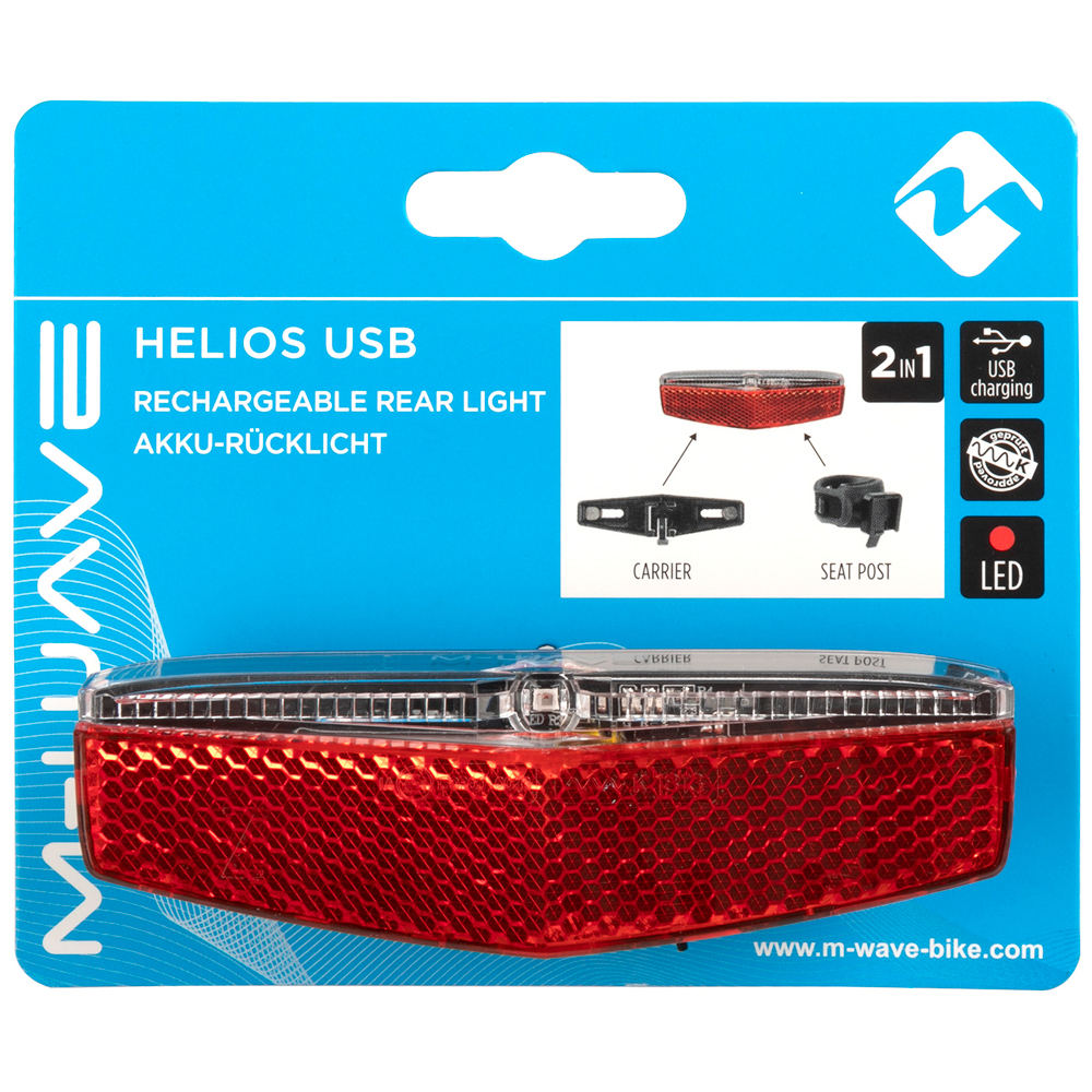 Riloer LED vélo arrière feu arrière USB Rechargeable Casque de vélo Sac à Dos Lampe de Sport