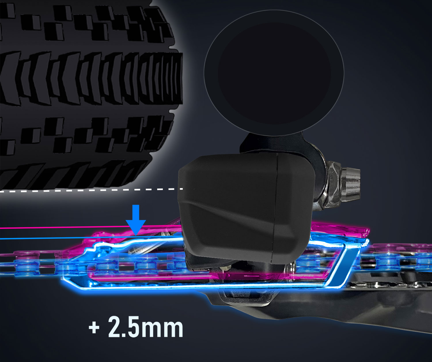 Shimano GRX Di2 FD-RX825 2x12-speed Front Derailleur Front