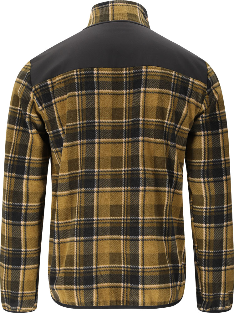 Astrali Checked - Fleecejacke Dark Olive