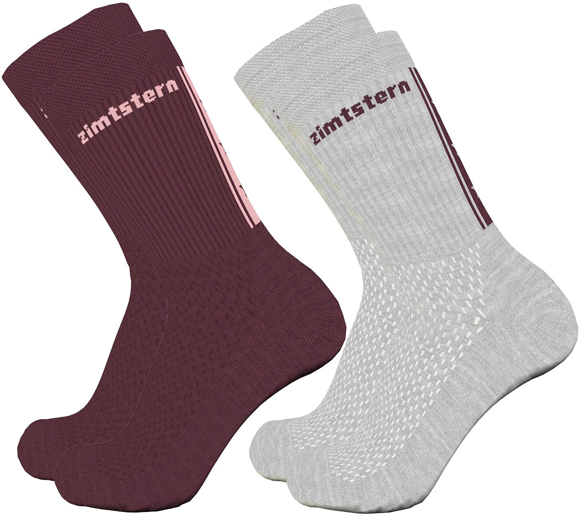 Starsockz, zestaw 2 par – skarpety w kolorze Glacier Grey Melange/Windsor Wine