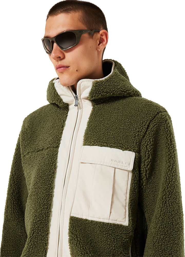 Snowdrift Full Zip Sherpa - Fleecejacke Army Green