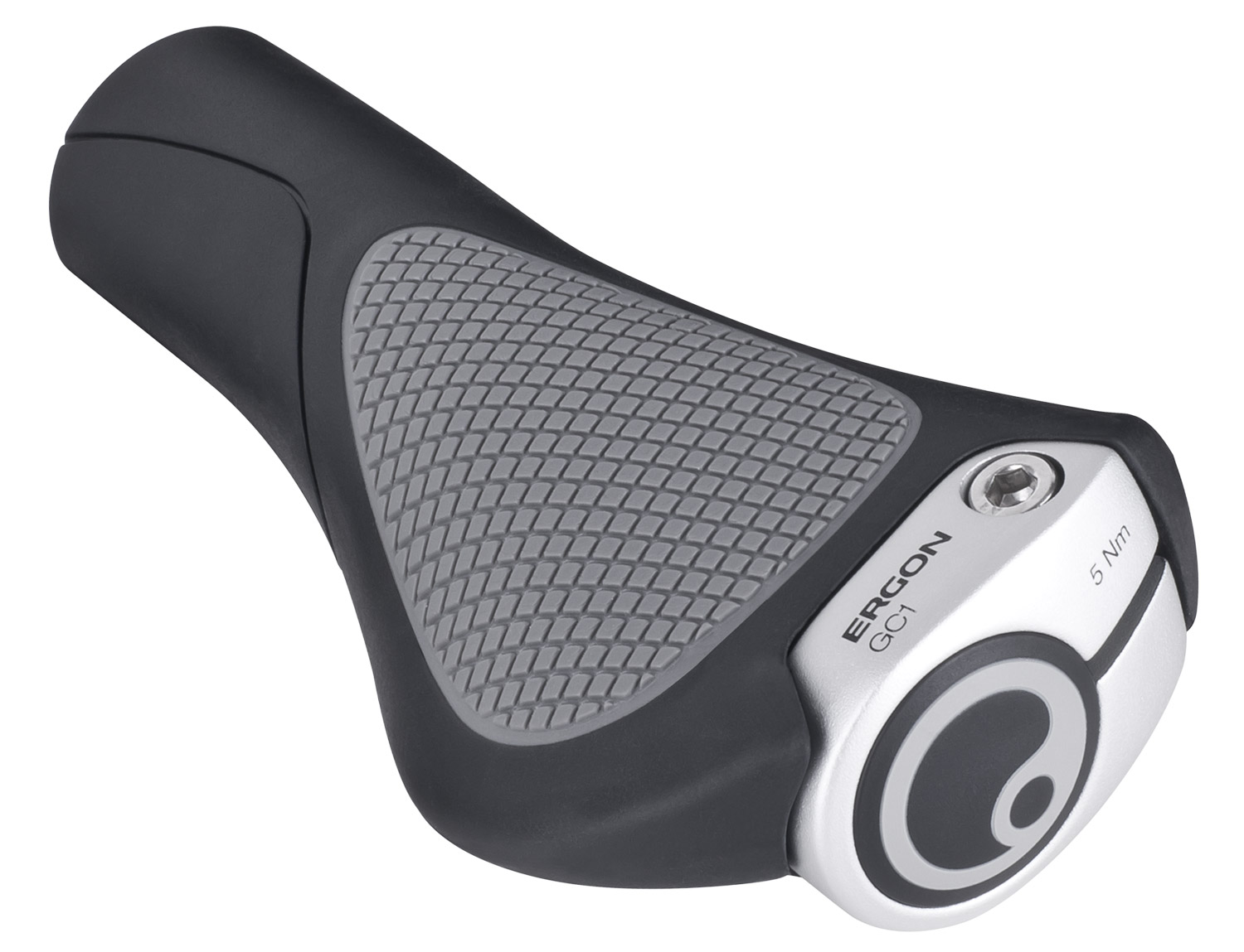 Ergon GC1 Lock-on fietsgreep, compatibel met Nexus/Rohloff, voor touring en MTB-fietsen, klein, biokurk