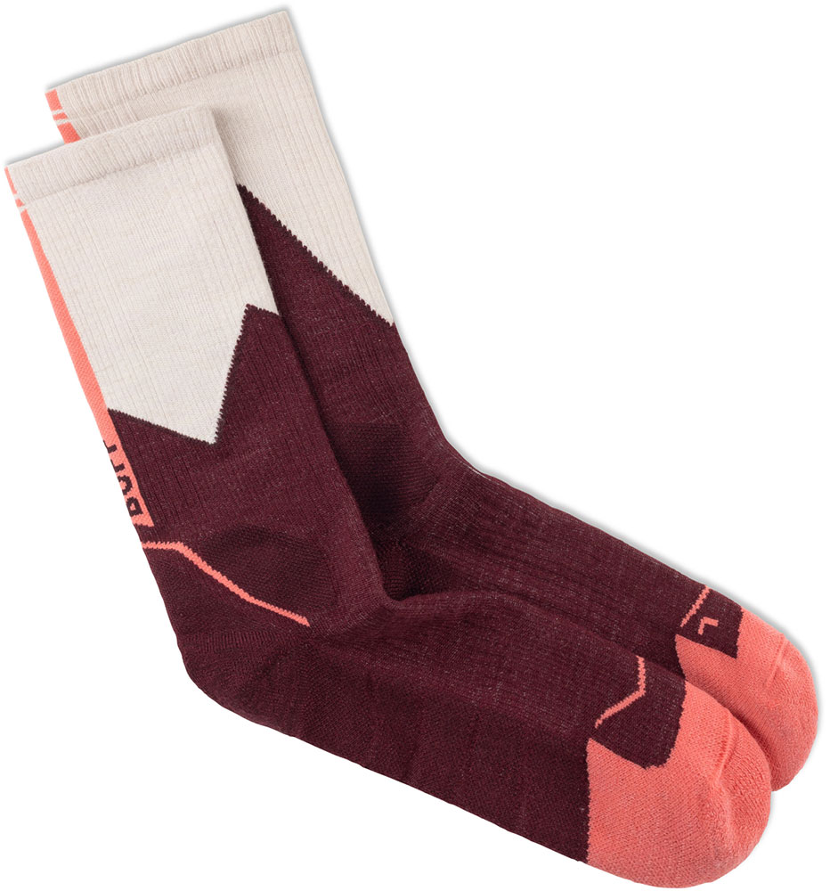 Merino Midweight Crew - skarpety trekkingowe Wine