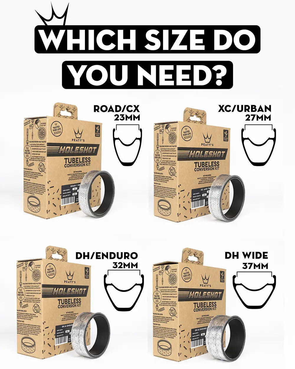 Holeshot Tubeless Conversion Kit