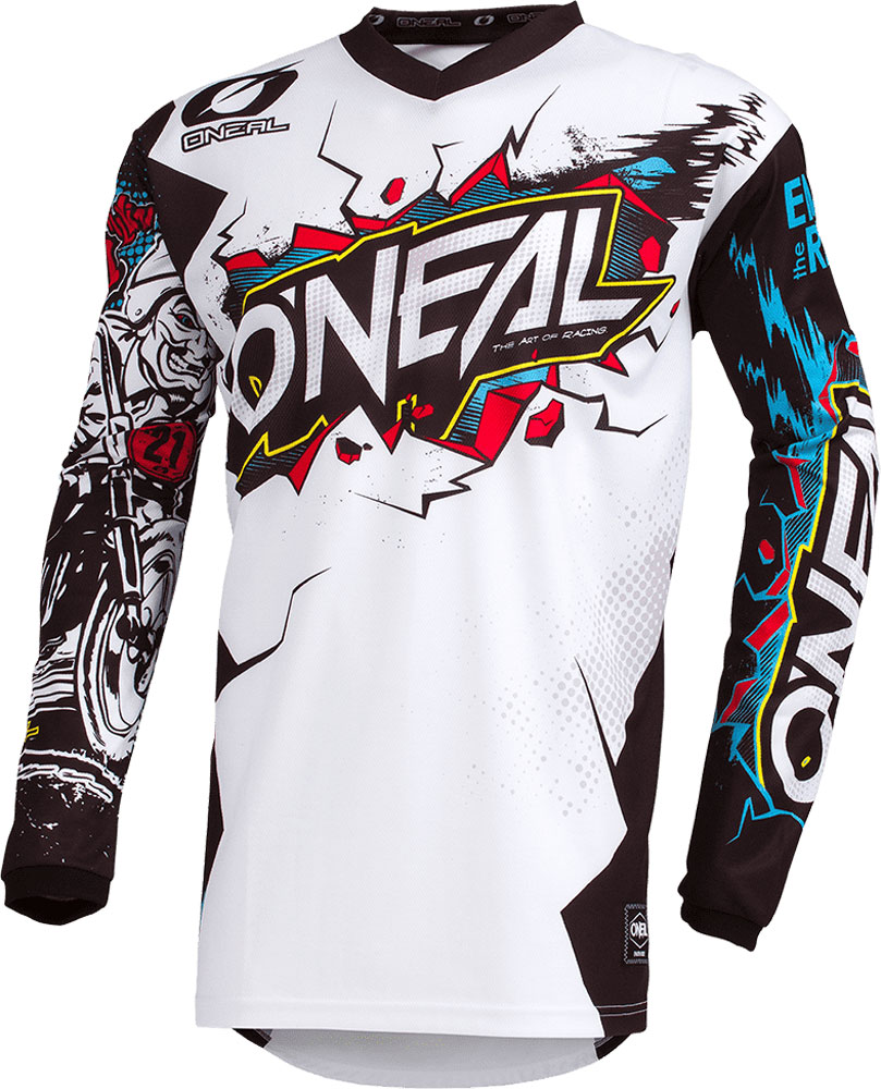 Maillot VTT Fox Ranger LS DR MD LUNAR - Manches Longues Noir - Neuf Avec étiquettes