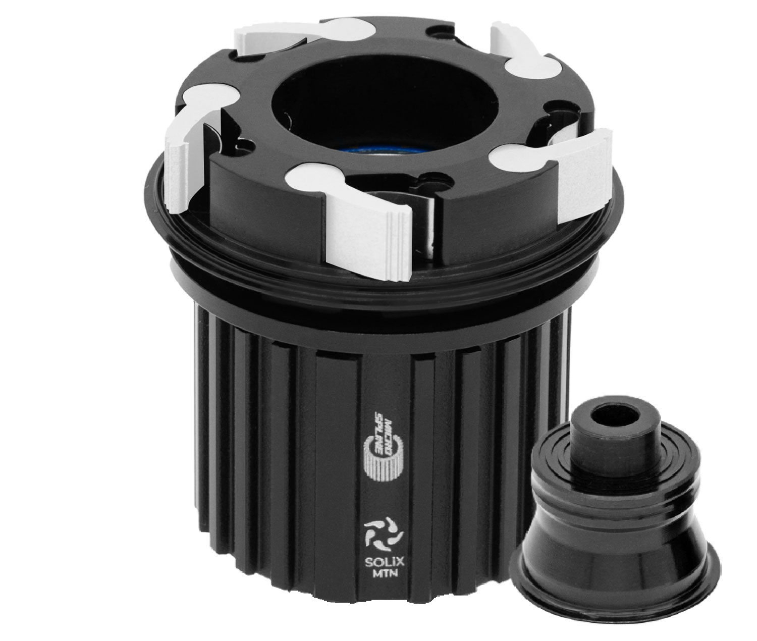 Cuerpo de rueda libre SOLiX Road Shimano MicroSpline-R con tapa final QR 