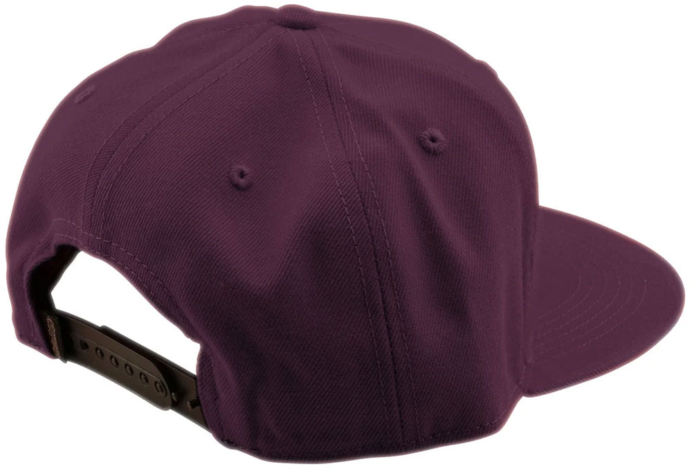 Flat Bill Snapback Badge - Kappe Sangria