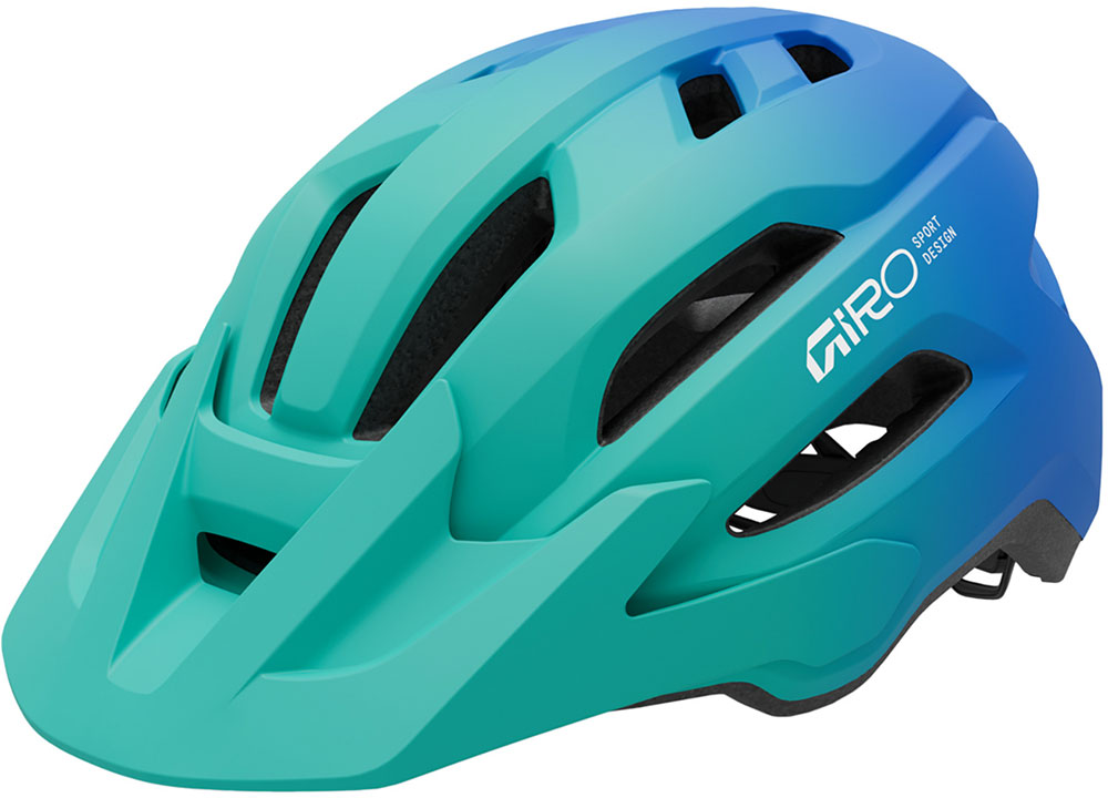 Fixture II matte green/blue (50-57 cm) - Youth MTB helmet