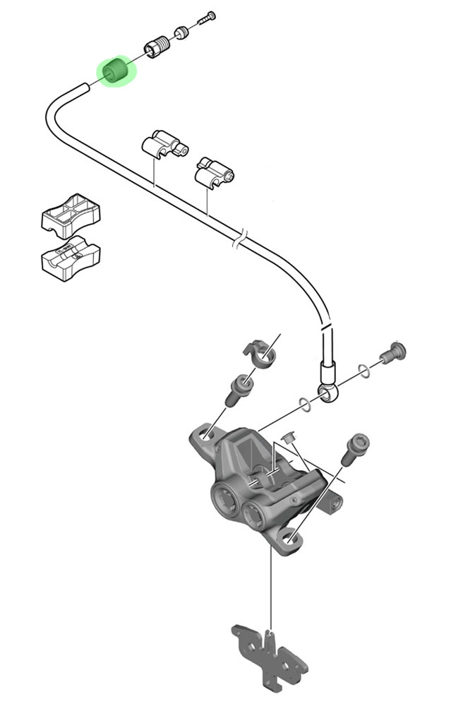 Tapa para tornillo de latiguillo de freno XTR/XT/GRX/CUES 