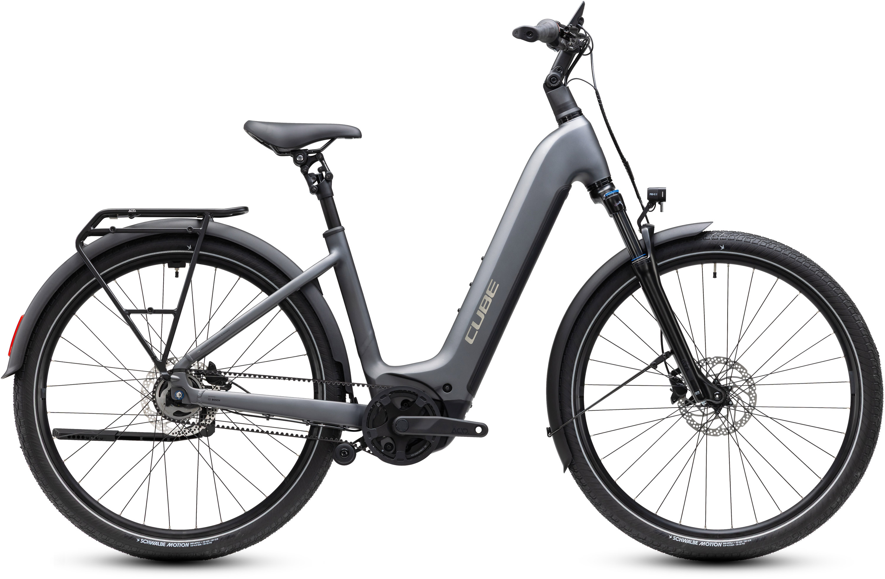 Touring Hybrid Deluxe SLX 800 gris mate y cromo, con acceso fácil