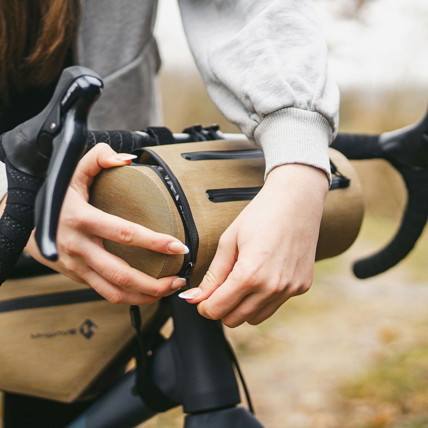 Rough Ride II Front S Lenkertasche beige