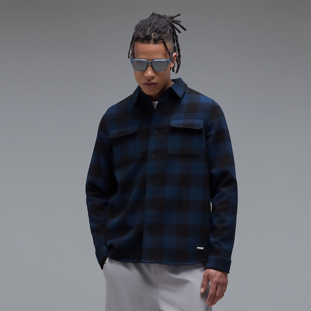 Bear Cozy – koszula flanelowa w kratę w kolorze Abyss/Pitch Black