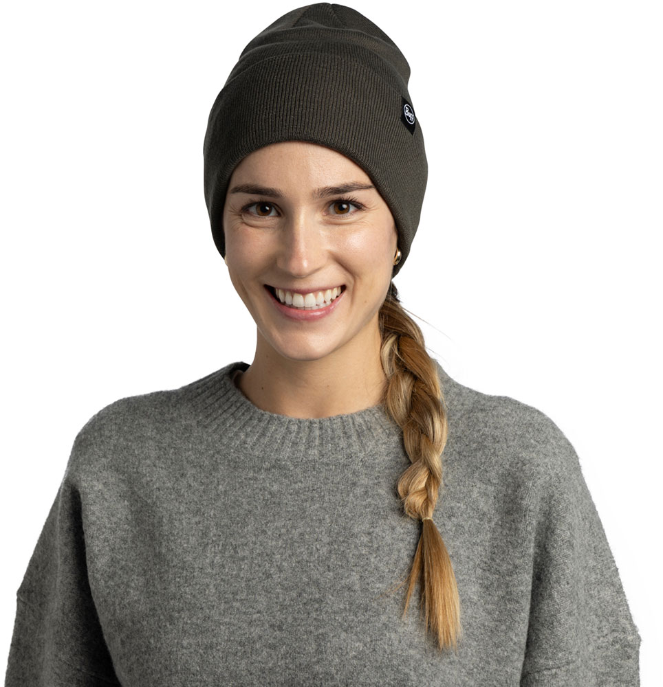 Knitted Beanie ERVINY - Zielona czapka