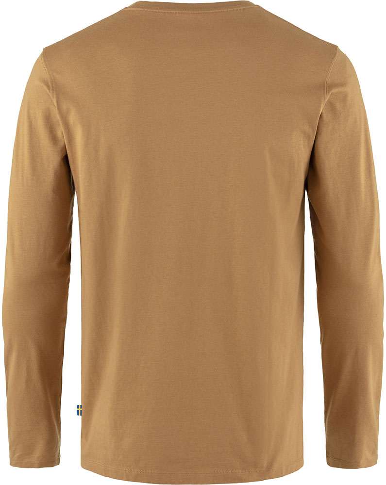 Camiseta de manga larga Forever Nature Badge - Buckwheat Brown
