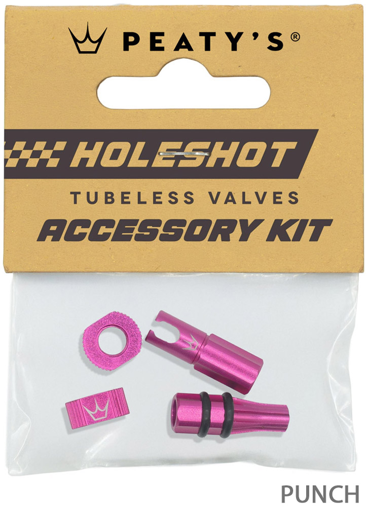 Kit d'accessoires pour valves tubeless Holeshot Fast Flow