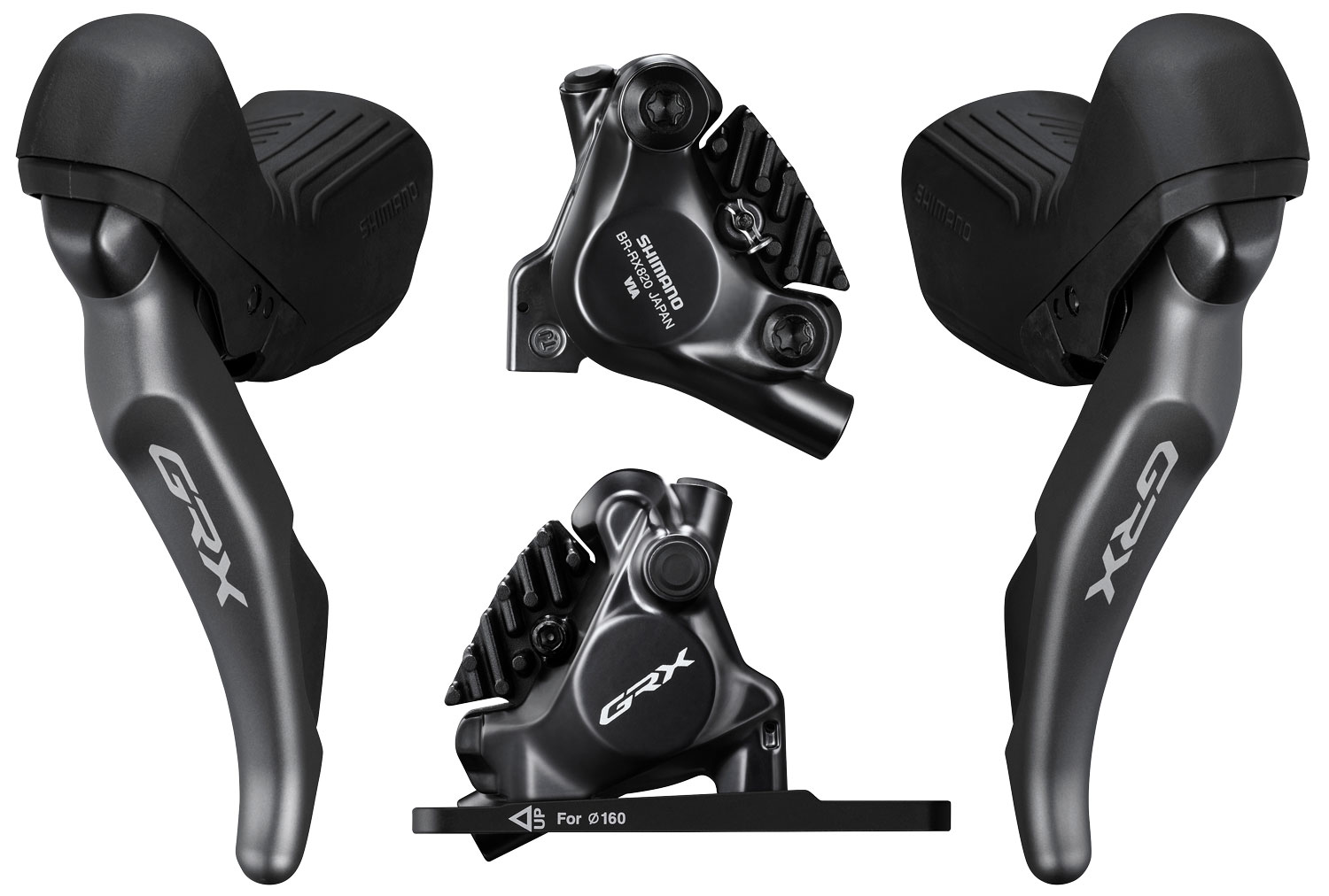 Shimano GRX Di2 ST-RX825+BR-RX820 2x12-speed Disc Brake Set Disc