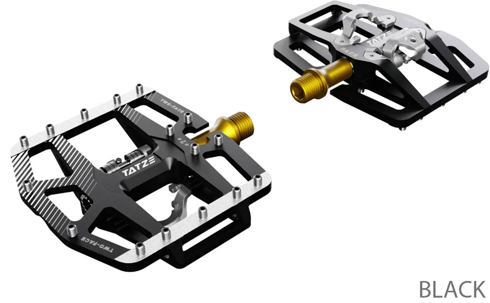 TWO-FACE² titanium combi pedals