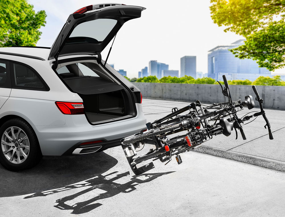 Fixation Rapide Pliable Transport Porte-vélos Plateforme EUFAB Probc2 Pour 2 Vélos - Sur Attelage, Extensible à 3 Vélos, Charge Max 60 Kg Plateforme Extensible 3 Vélos