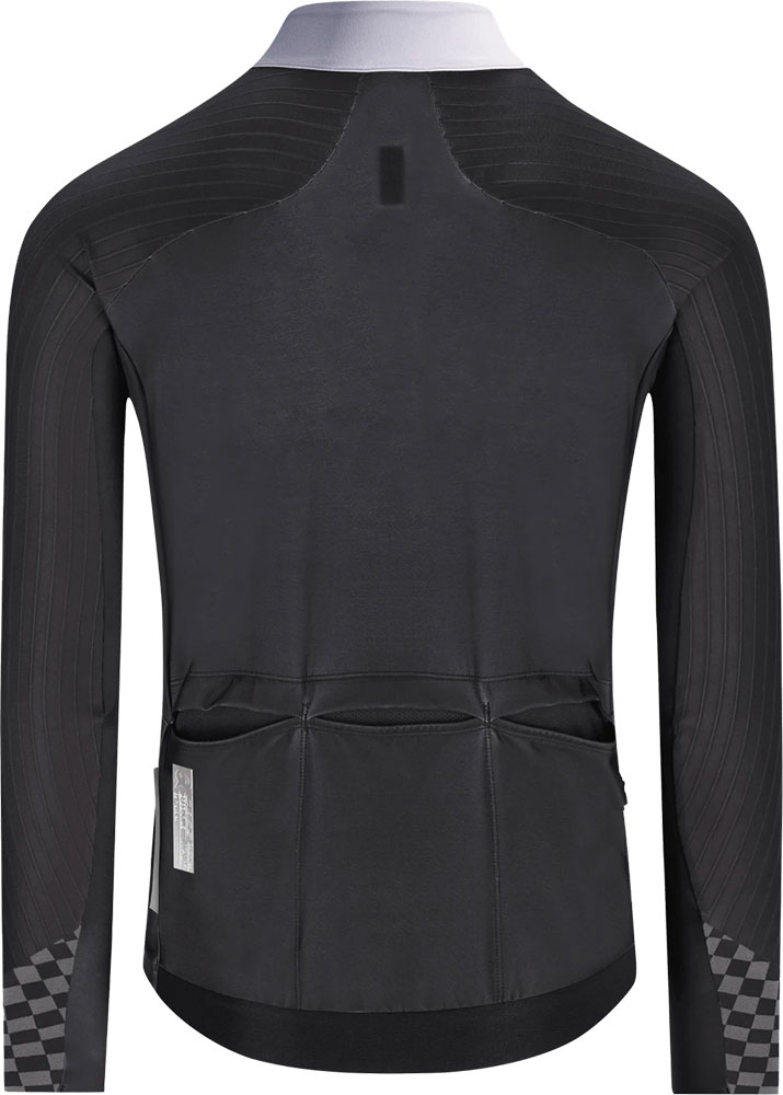 Gregarius Hybrid Collar Fade - Langarmtrikot Black