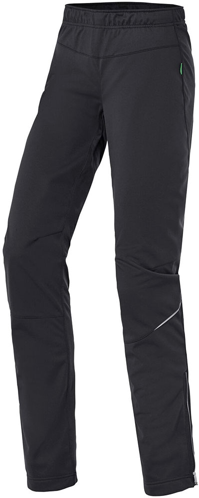 Wintry V - Pantalones softshell para mujer, negro/negro